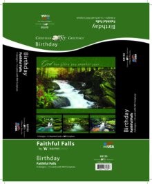 Boxed Card-Faithful Falls Assorted (Box Of 12)