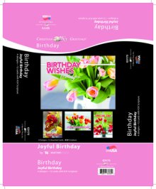 Boxed Card-Joyful Birthday Assorted (Box Of 12)