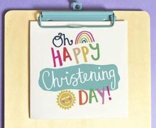 Oh Happy Christening Day Single Card