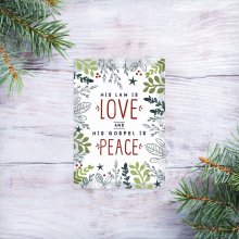 His Law is Love Mini Card