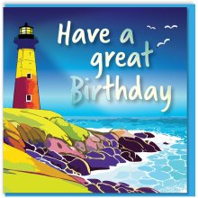 Lighthouse Birthday Card