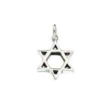 Necklace-Star Of David (Modern) (Sterling Silver)-20" Chain (#9520)