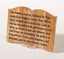 Home Decor-The Lord's Prayer (Tabletop)-Olivewood (#21206)