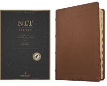 NLT Select Large Print Thinline Reference Bible, Filament Enabled (Goatskin Leather, Brown, Indexed, Red Letter)