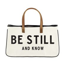Tote Bag-Be Still And Know (20"" X 11"")-Canvas