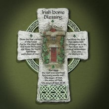 Irish Home Blessing Resin Cross