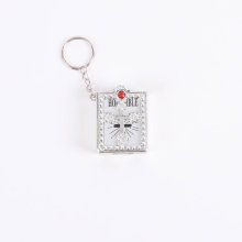 Keychain Bible Ornate Silver Pack of 6