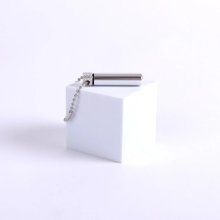 1 3/4" Silver Oil Vial Keychain - Pack of 6