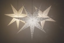 Classic White Bundle Hanging Paper Starlights