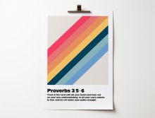 Proverbs 3:5-6 - A4 Print