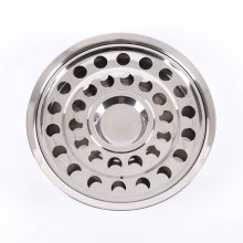 Deluxe Communion Cup Tray & Bread Disc Silver
