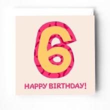 6th birthday card with bible verse