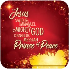 Saviour Christmas Coaster