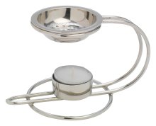 Nickel Plated Incense Burner H 9 cm