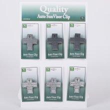 Mens Crosses Visor Clip - Pack of 24