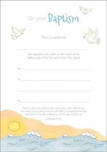 Certificate on Your Baptism Pack of 10