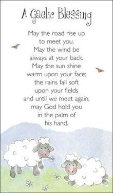 Prayer Card - Gaelic Blessing