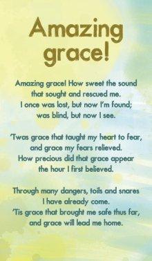 Prayer Card - Amazing Grace