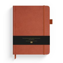 Faux Suede Rust Red Journal