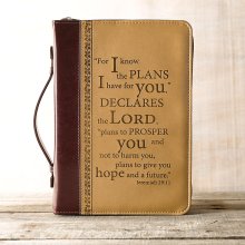 thumbnail image 2 of Leather Bible Cover With Durable Handle, Protective Church Bag With 2 of 14
