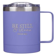 Mug SS Camp Lavender Be Still & Know Ps. 46:10