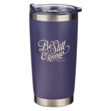 Mug SS Travel Purple Be Still & Know Ps. 46:10