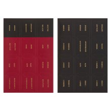 Bible Indexing Tabs Black & Red w/Gold Foil