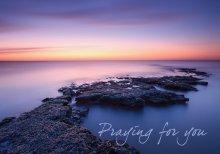 Praying For You - Sunset over water