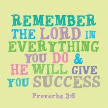Remember The Lord - Square Card Gloss