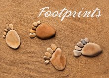 Footprints - Sand Foil Gloss Std