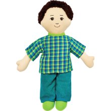 Dad Doll - White Skin & Black Hair