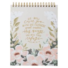Spiral Notepad He Will Cover You Ps. 91:4