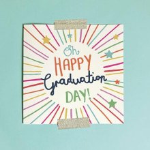 Happy Graduation Day Greeting Card & Envelope