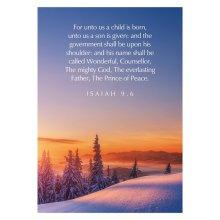 Greetings Cards: 'For Unto Us A Child Is…' Is. 9.6