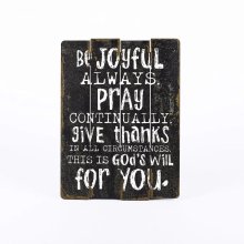 Be Joyful Wood Slat Wall Decor