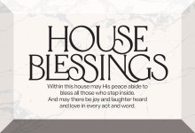 Glass Plaque-House Blessings (6 x 4)