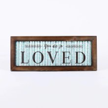 You Are So Loved Corrugated Tin Wall Decor