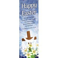 Bookmark-Happy Easter-Kids (1 Corinthians 15:4  KJV) (Pack Of 25)