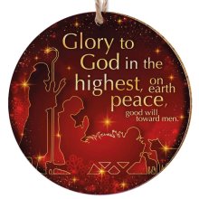 God In The Highest Ceramic Hanging Decoration