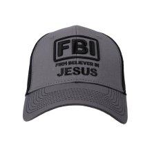 Firm Believer In Jesus Grey & Black Cap