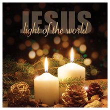 Jesus Light Of The World Luxury Christian Christmas Cards (Pack Of 10)