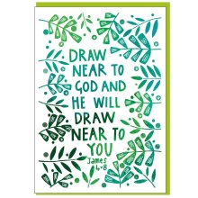 Draw near to God Encouragement Card