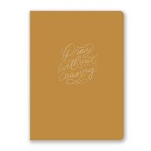 Pray Without Ceasing Prayer Journal, Mustard