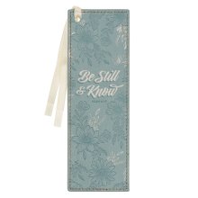 Bookmark Faux Leather Teal Be Still & Know Ps. 46:10