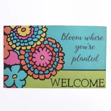 Bloom Where You're Planted Door Mat