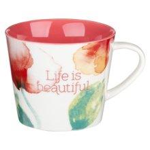 Mug Coral Poppies Beautiful