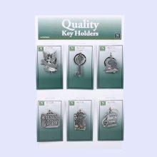 Assorted Modern Keychains - Pack of 24