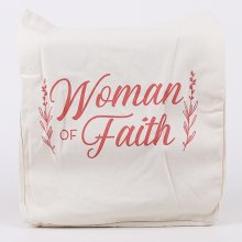 Woman Of Faith Cotton Tote