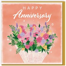 Bouquet Anniversary Card