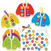 Cardigan Button Threading & Lacing Kits (Pack of 6)